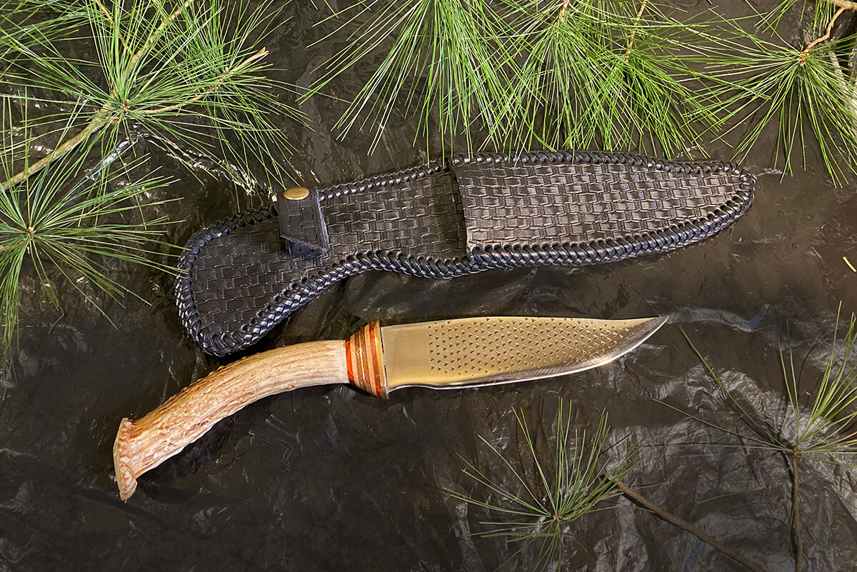 Deer Antler Handle and Farrier Rasp Blade